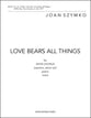 Love Bears All Things SATB choral sheet music cover